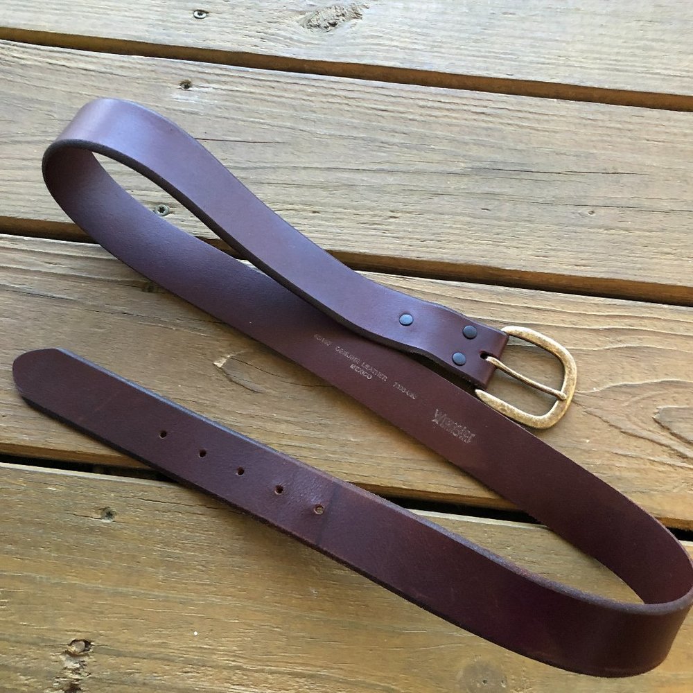 Men's Wrangler Brown Leather Belt